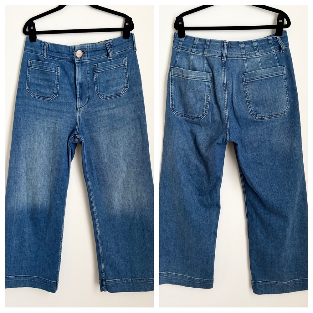 Anthropologie Classic Blue Cropped Jeans